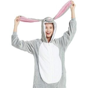 Unisex Animal Onepiece Pajamas Costume Halloween Party Onesie for men women🤩